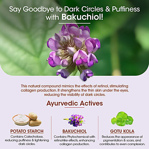 TAC - The Ayurveda Co. Bakuchiol Under Eye Gel With Potato Starch, 25 g  