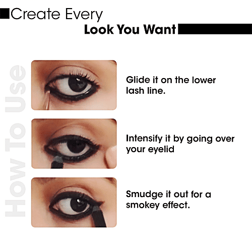 TAC - The Ayurveda Co. Beautif-Eye Ayurvedic Kajal, 0.35 g  Enriched With Natural Ingredients