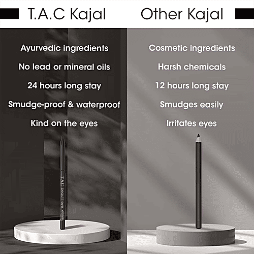 TAC - The Ayurveda Co. Beautif-Eye Ayurvedic Kajal, 0.35 g  Enriched With Natural Ingredients