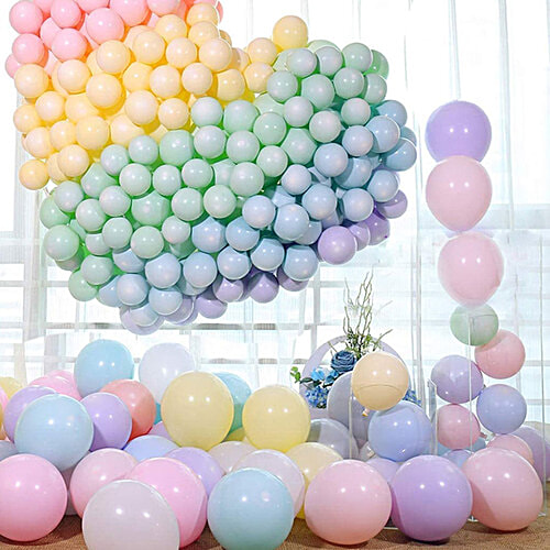 Creative Space Balloons - Assorted, Pastel Coloured, 20 pcs Pastel Colours For Birthdays, For Birthdays, Christmas Decoration