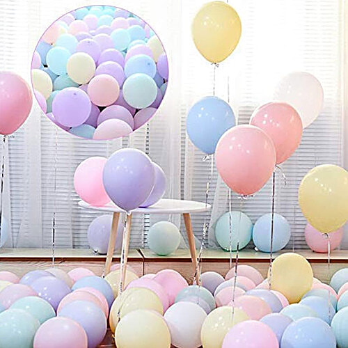 Creative Space Balloons - Assorted, Pastel Coloured, 20 pcs Pastel Colours For Birthdays, For Birthdays, Christmas Decoration