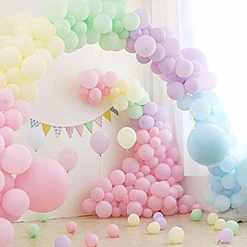 Creative Space Balloons - Assorted, Pastel Coloured, 20 pcs Pastel Colours For Birthdays, For Birthdays, Christmas Decoration