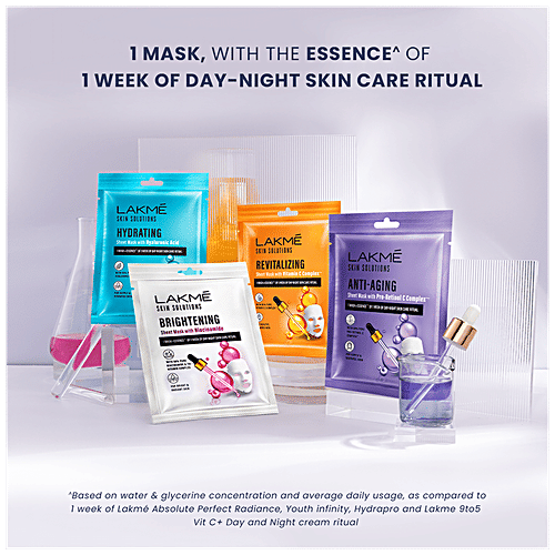 Buy Lakme Skin Solutions Brightening Sheet Mask With Niacinamide Online
