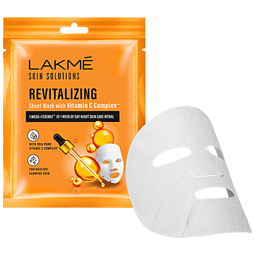 Buy Lakme Skin Solutions Revitalizing Sheet Mask With Vitamin C Complex