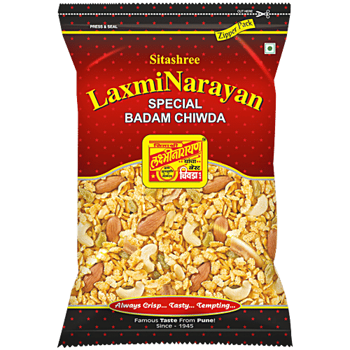LAXMINARAYAN Special Badam Chiwda, 400 g  