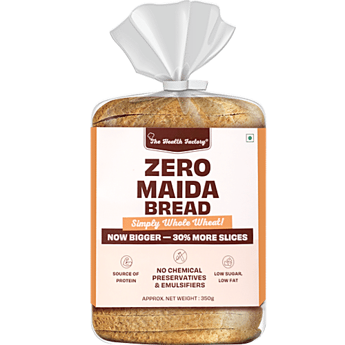 Buy The Health Factory Whole Wheat Bread Zero Maida, Low Sugar & Fat