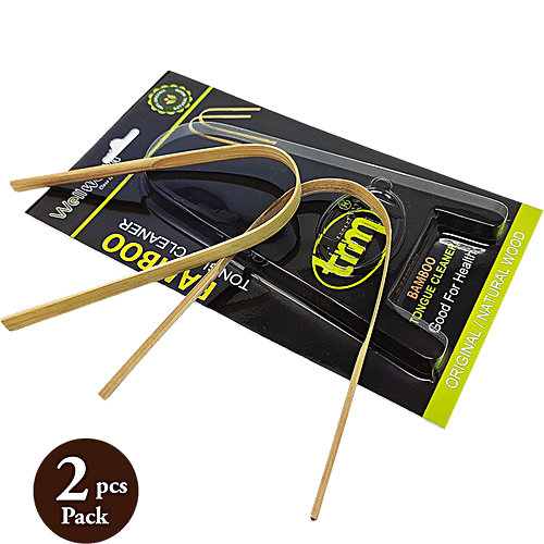 Buy Wellwood Bamboo Tongue Cleaner Organic, 100 Biodegradable Online