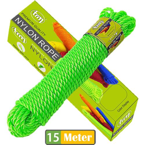 Buy Trm Nylon Rope - 15 m, Green, Premium Quality Online at Best Price of  Rs 285 - bigbasket