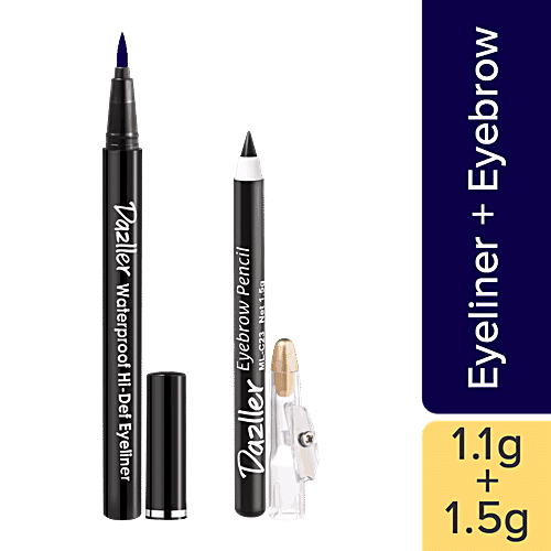 Buy Dazller Waterproof HiDef Eyeliner + Eyebrow Pencil Online at Best Price of Rs 140 bigbasket