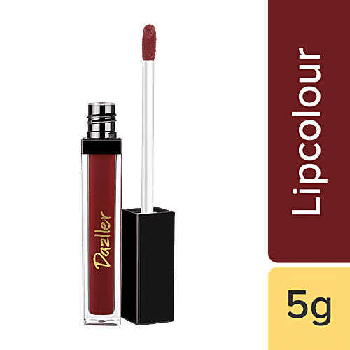 Dazller All Day Lip Colour, 5 g DLC029 - Cabernet Ultra Matte Finish, Moisturises & Hydrates, Smudge-Proof, Non-Transfer, Lightweight, 8 Hour Stay
