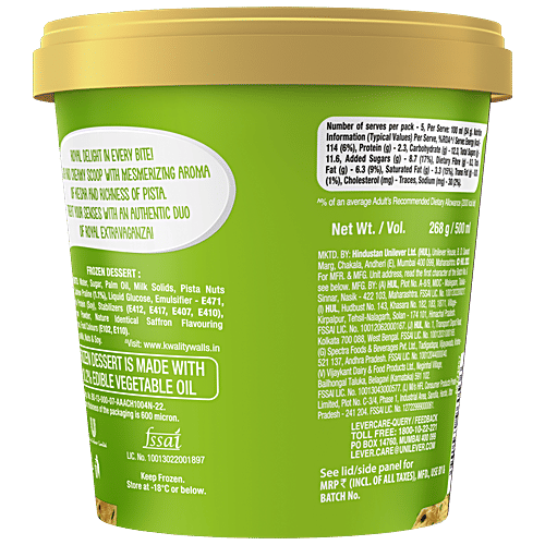 Buy kwality walls Majestic Kesar Pista Frozen Dessert Online at Best