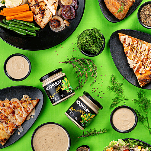 Boombay Dill Seeds + Herbs Dip & Spread - Herby, Tangy & Creamy, 190 g  