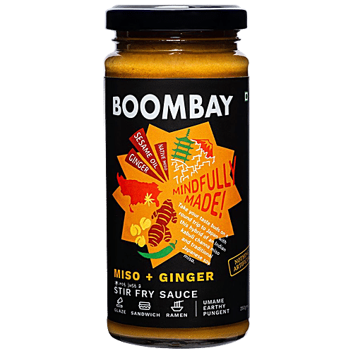 Buy BOOMBAY Miso + Ginger Stir Fry Sauce Umame & Earthy Online at