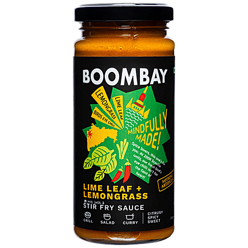 Buy BOOMBAY Lime Leaf + Lemongrass Stir Fry Sauce Citrusy, Sweet