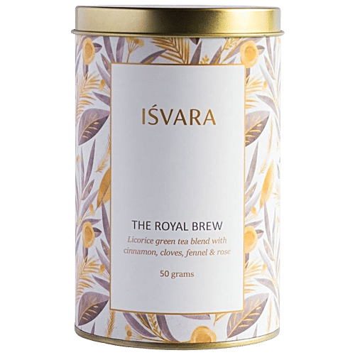 Buy ISVARA The Royal Blue Licorice Green Tea Blend With Cinnamon, Cloves, Fennel, Rose Online