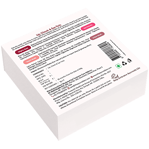 TAC - The Ayurveda Co. Lip Cheek & Eye Tints Magic Box - Assorted Shades, 20 g  Longlasting Impact, For Bright Lips & Cheeks