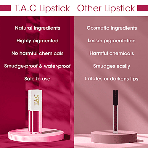 Buy TAC The Ayurveda Co. Natural Matte Finish Lipstick Online at Best