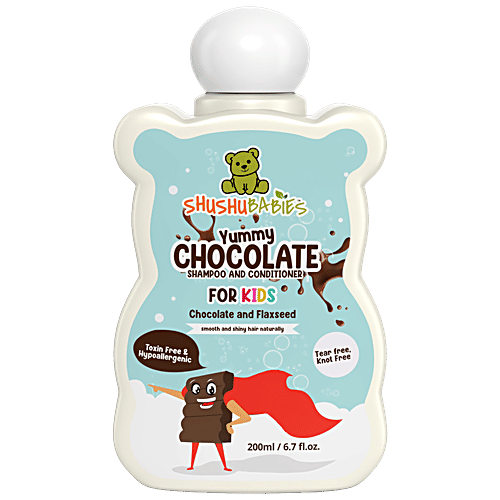 ShuShu Babies Yummy Chocolate Shampoo & Conditioner For Kids, 200 ml Tear & Toxin Free