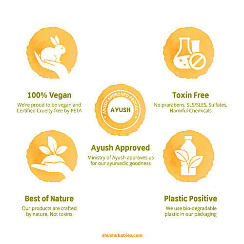 ShuShu Babies Gently Nourishing Baby Massage Oil, 200 ml  