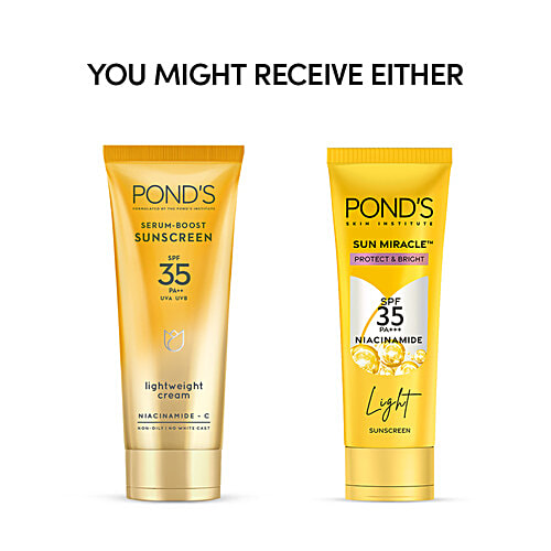 Ponds Serum-Boost Sunscreen Lightweight Cream SPF 35 PA+++, 15 g  