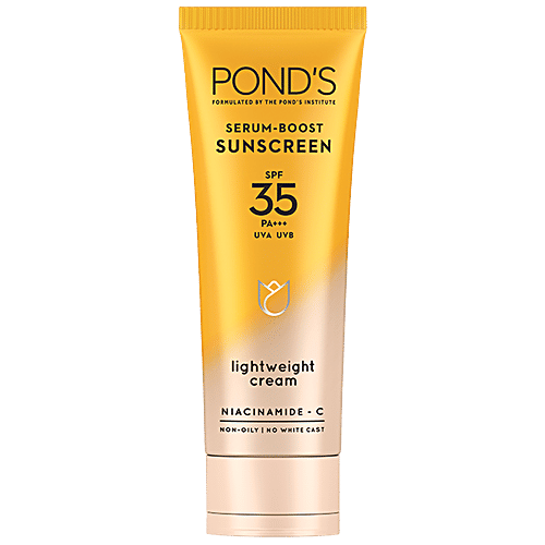 Buy Ponds SerumBoost Sunscreen Lightweight Cream SPF 35 PA+++ Online