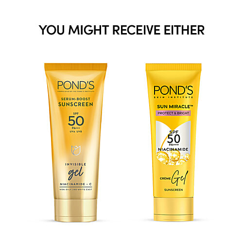 Ponds Serum-Boost Sunscreen Gel SPF 50 PA+++, 100 g  
