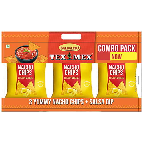 Buy Tex Mex Salsalito Nacho Combi Pack 3*55gm + Salsa Dip 35g Online at