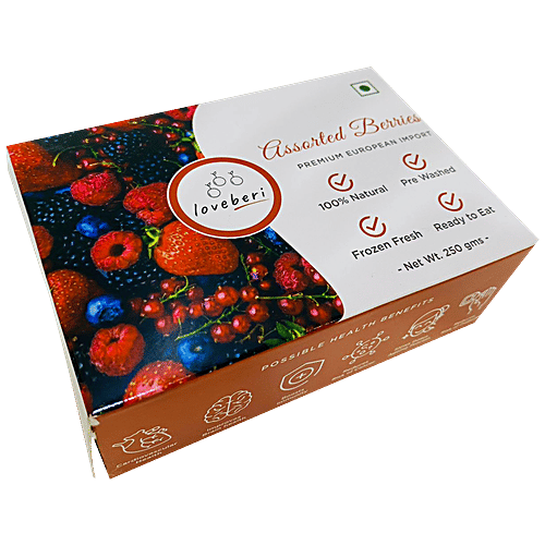 Loveberi Mixed Berries - Natural, Frozen Fresh, 250 g  Pre-Washed