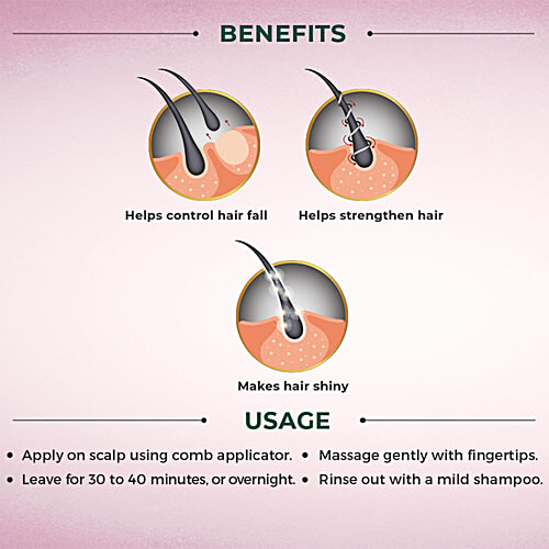 Vasmol Onion Hair Oil Helps Control Hair Fall & Strengthens Hair, 200 ml  No Parabens, Sulphates, Silicones, Artificial Dyes, Mineral Oil