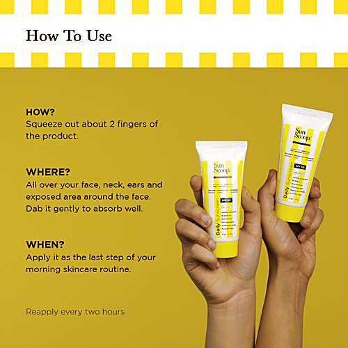 SunScoop Sunscreen - SPF 50 PA+++, UVA, UVB, 45 g No White Cast