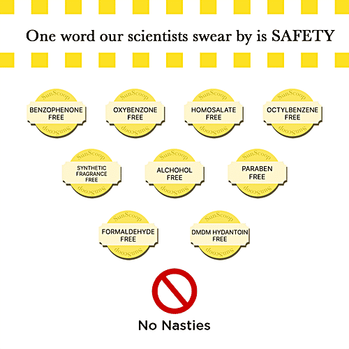 SunScoop Sunscreen - SPF 50 PA+++, UVA, UVB, 45 g No White Cast