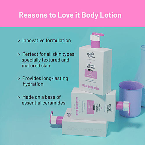 Chemist At Play  Anti-Aging Body Lotion - With Essential Ceramides, 4% Retinol, Niacinamide, Zemea, 236 ml  