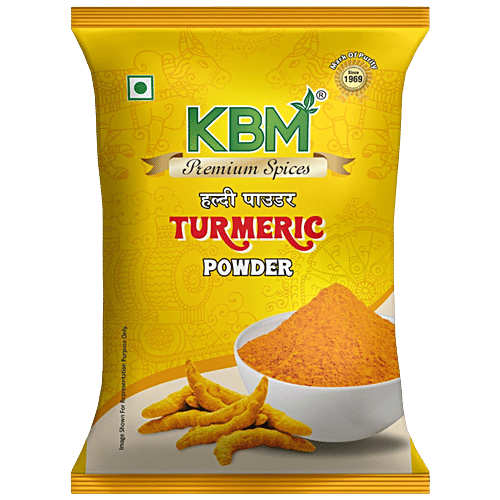 KBM Premium Spices Turmeric/Haldi Powder, 200 g Pouch