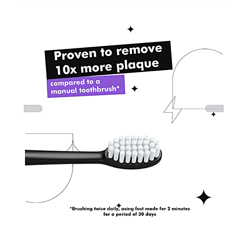 Perfora Electric Toothbrush - Dark Night, 1 pc 10x Effective Cleaning, Minimum Efforts, Maximum Results