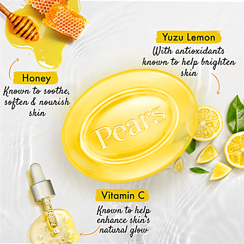 Pears Naturale Vitamin C Refreshing Bathing Bar, 125 g (Pack of 4) 