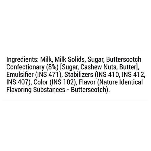 Milky Mist Creamy Butterscotch Ice Cream, 1 L Tub 