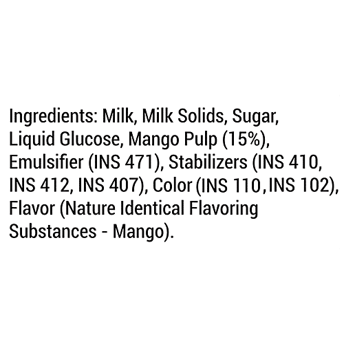 Milky Mist Mango Frosty Fusion Ice Cream, 1 L Tub 