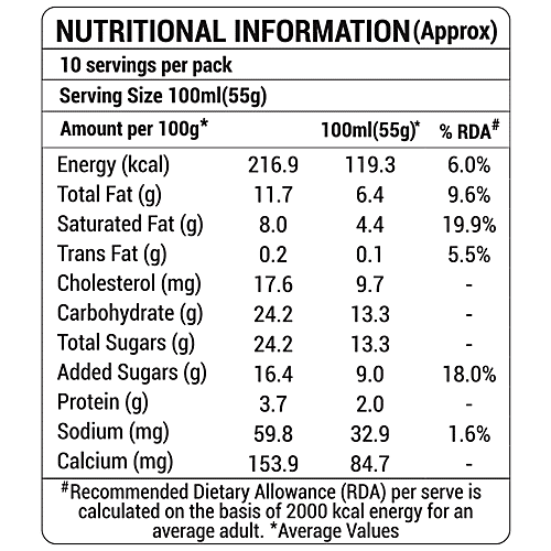 Milky Mist Mango Frosty Fusion Ice Cream, 1 L Tub 