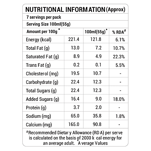 Milky Mist French Vanilla Ice Cream, 750 ml  