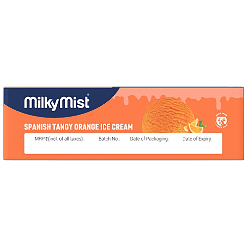 Milky Mist Spanish Tangy Orange Ice Cream, 750 ml  