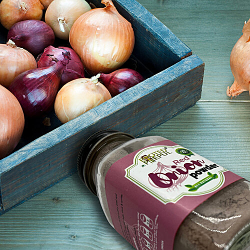 Rooted Peepul Red Onion Powder, 60 g  All Natural, Fresh & Pure