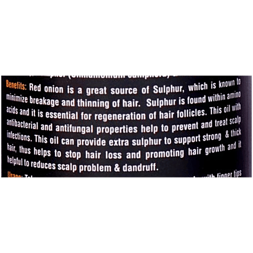 Shri Manav Herbal Red Onion Herbal Hair Oil - Paraben Free, 200 ml  Treats Hair Loss, Controls Dandruff, Promotes Hair Growth