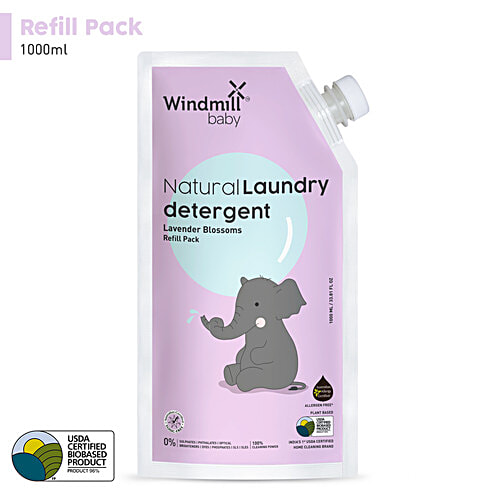 Windmill Baby Windmill Natural Laundry Detergent Lavender Blossoms Refill Pack - 1000 ml, 1000 ml  