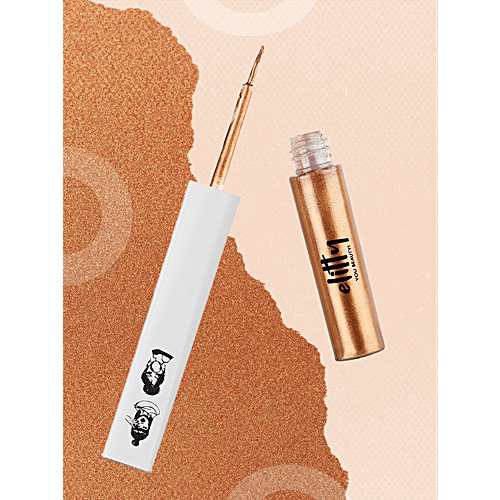 Elitty All Eyes On You Pop Liquid Metallic Eyeliner With Witch Hazel, Amla & Almond Oil, 4 ml Eternal Eclipse