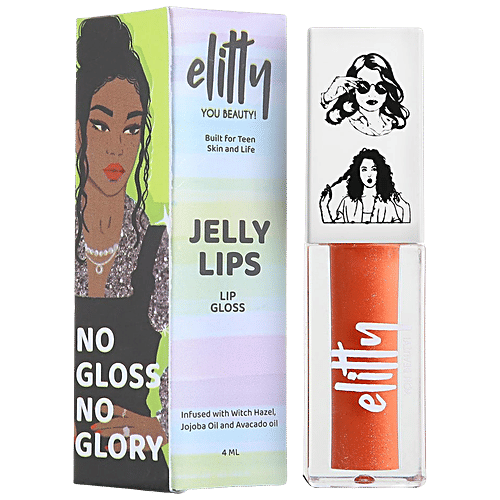 Buy Elitty Jelly Lips Lip Gloss With Witch Hazel, Jojoba & Avocado Oil