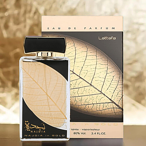 Lattafa Najdia Gold Eau De Parfum For Unisex Natural Spray Vaporisateur, 100 ml Eau De Parfum, Natural Spray, Vaporisateur