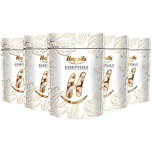 Happilo Essentials California Pistachio, 200 g (Pack of 5) Cholesterol Free, Gluten Free, Non-GMO, Pure & Natural