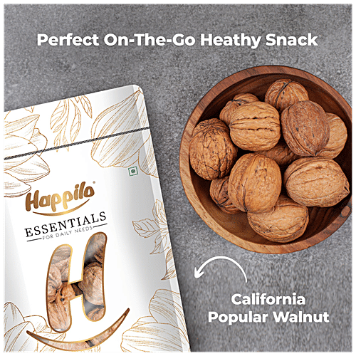 Happilo Essentials California Popular Walnut Inshell, 400 g  Cholesterol Free, Gluten Free, Non-GMO, Pure & Natural