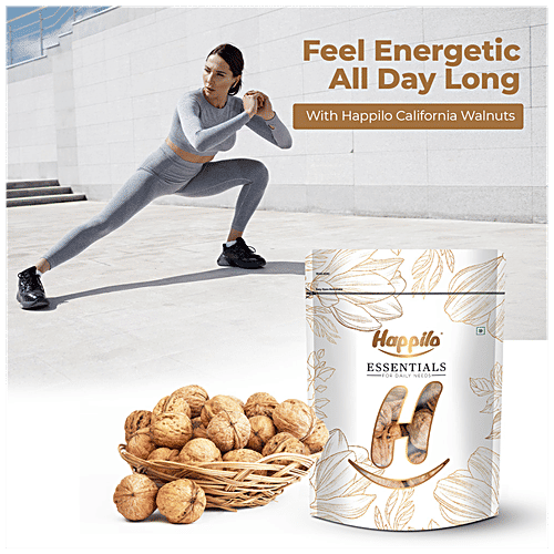 Happilo Essentials California Popular Walnut Inshell, 400 g  Cholesterol Free, Gluten Free, Non-GMO, Pure & Natural