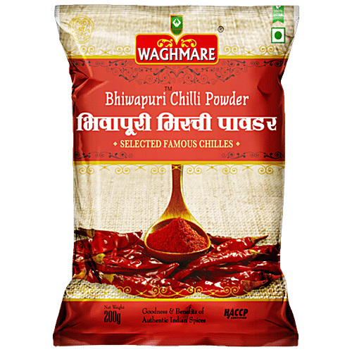 WAGHMARE MASALE Bhivapuri Mirchi Powder, 200 g  Bhiwapuri Mirchi Powder